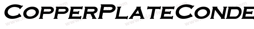 CopperPlateCondensed Bold字体转换
